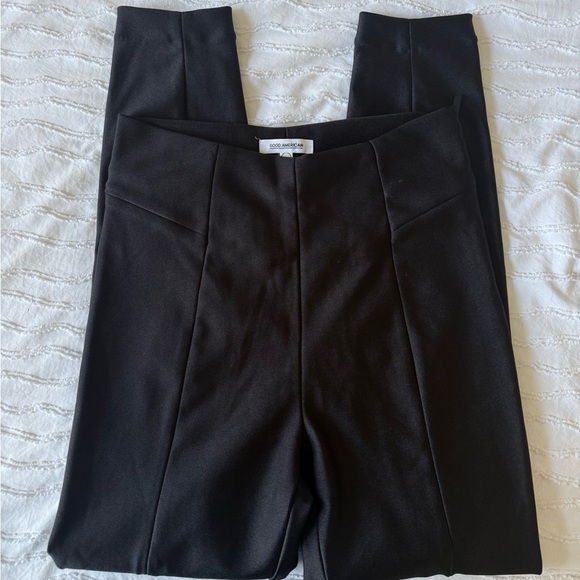 Good American | The ponte boss high shine Disco Pants 3 - Picture 3 of 6